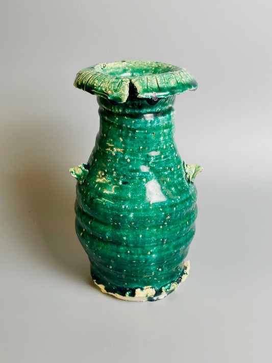 Aaron Angell for Troy Town, an oribe hanaire, feldspathic inclusions, A005