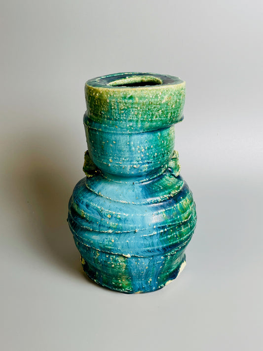 Aaron Angell for Troy Town, an oribe hanaire, feldspathic inclusions, A006