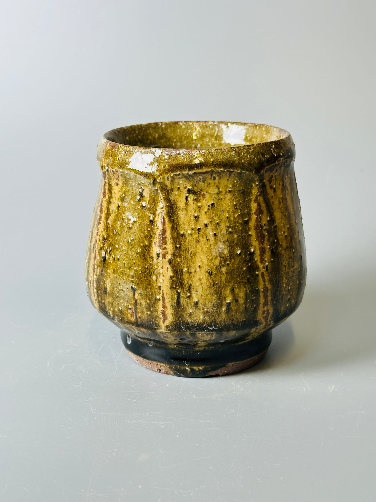 Yunomi, faceted, cherry ash, T1588