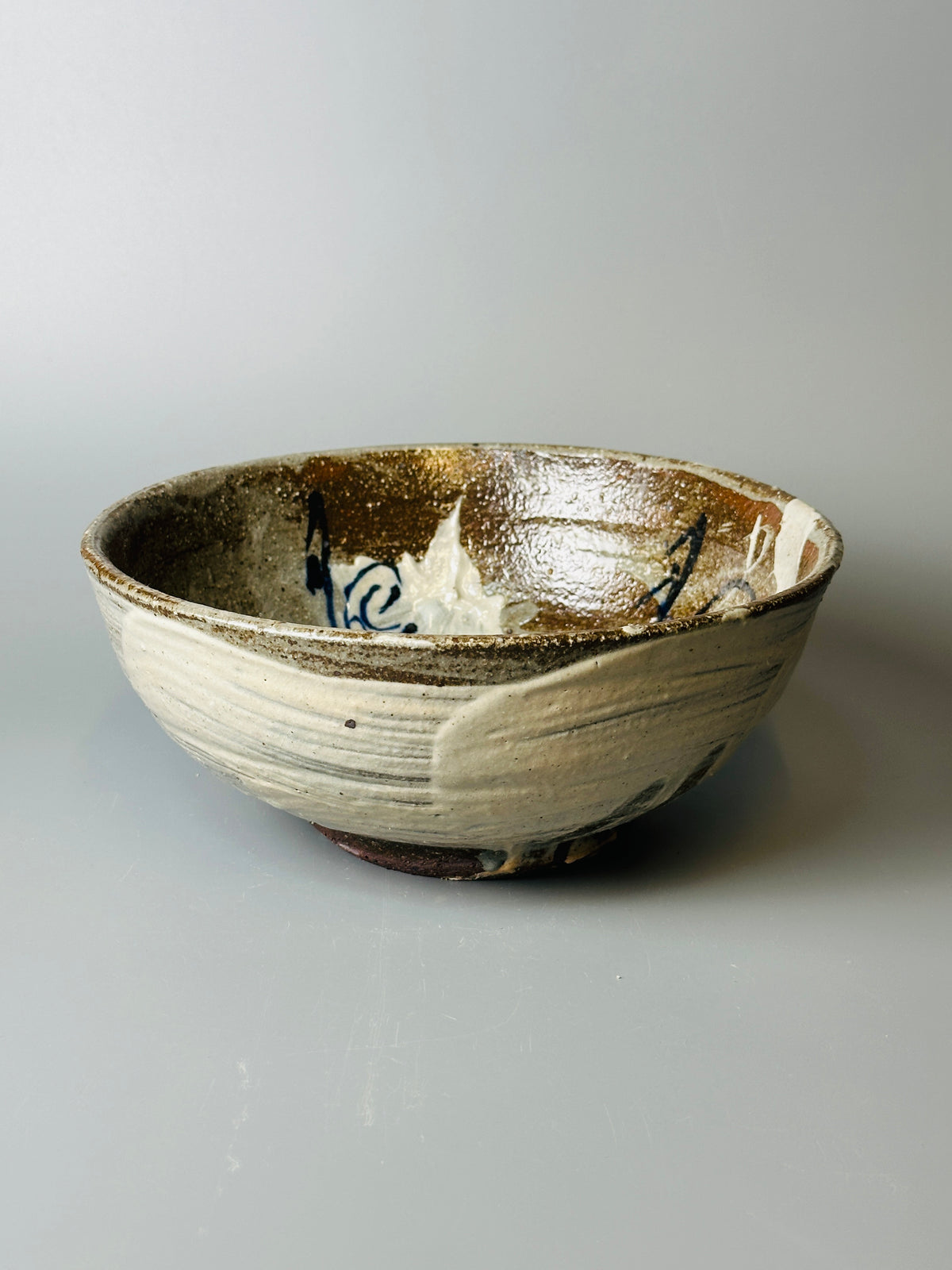 Regular bowl, hakeme, cobalt, T1616