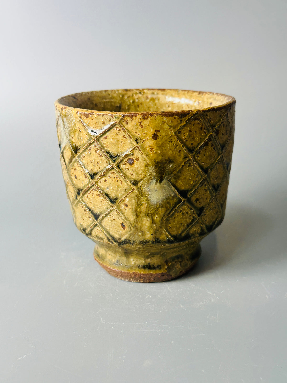 Yunomi,  paddled, cherry ash,T1675